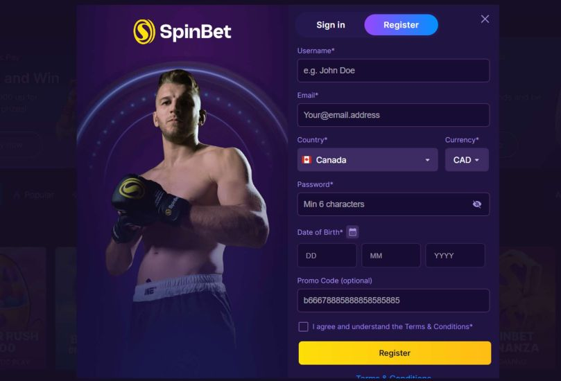spinbet Gameplay