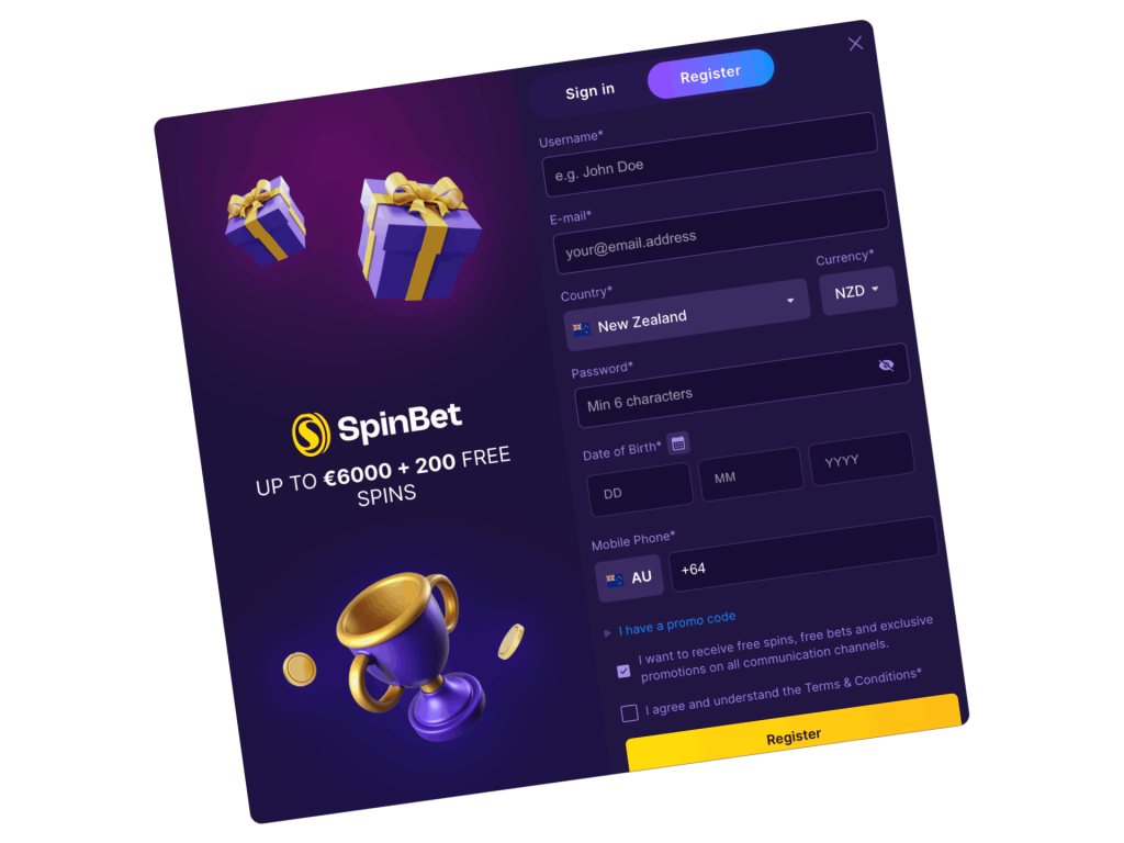 spinbet Gameplay
